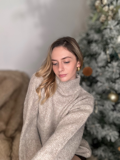 Pull Solene noisette